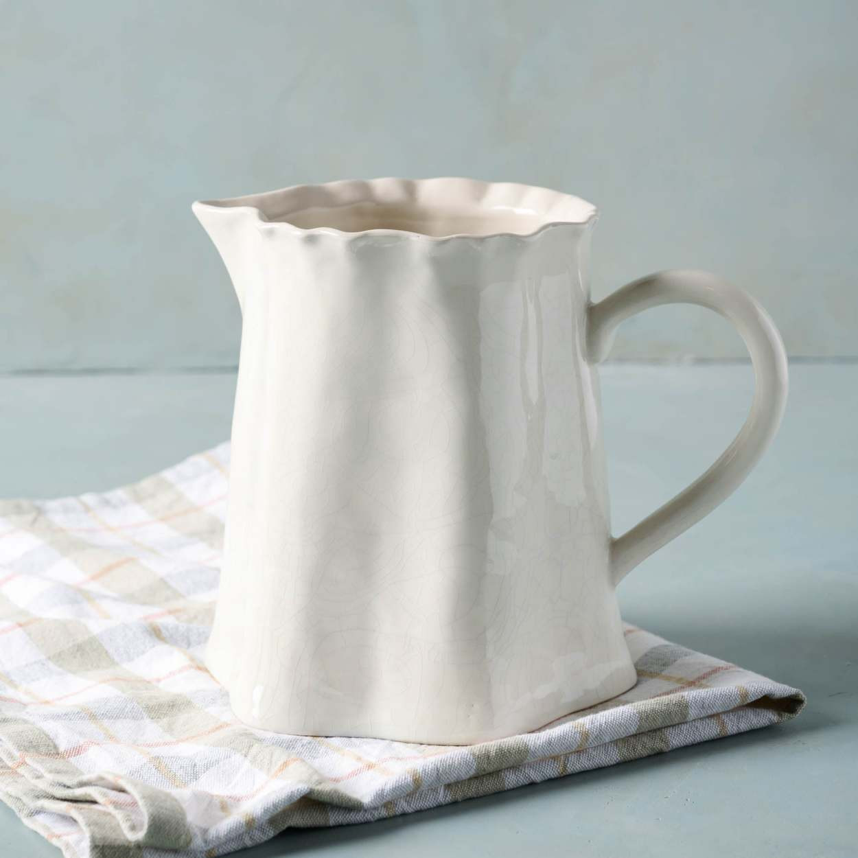 Vintage-Inspired Crackle Pitcher | Magnolia