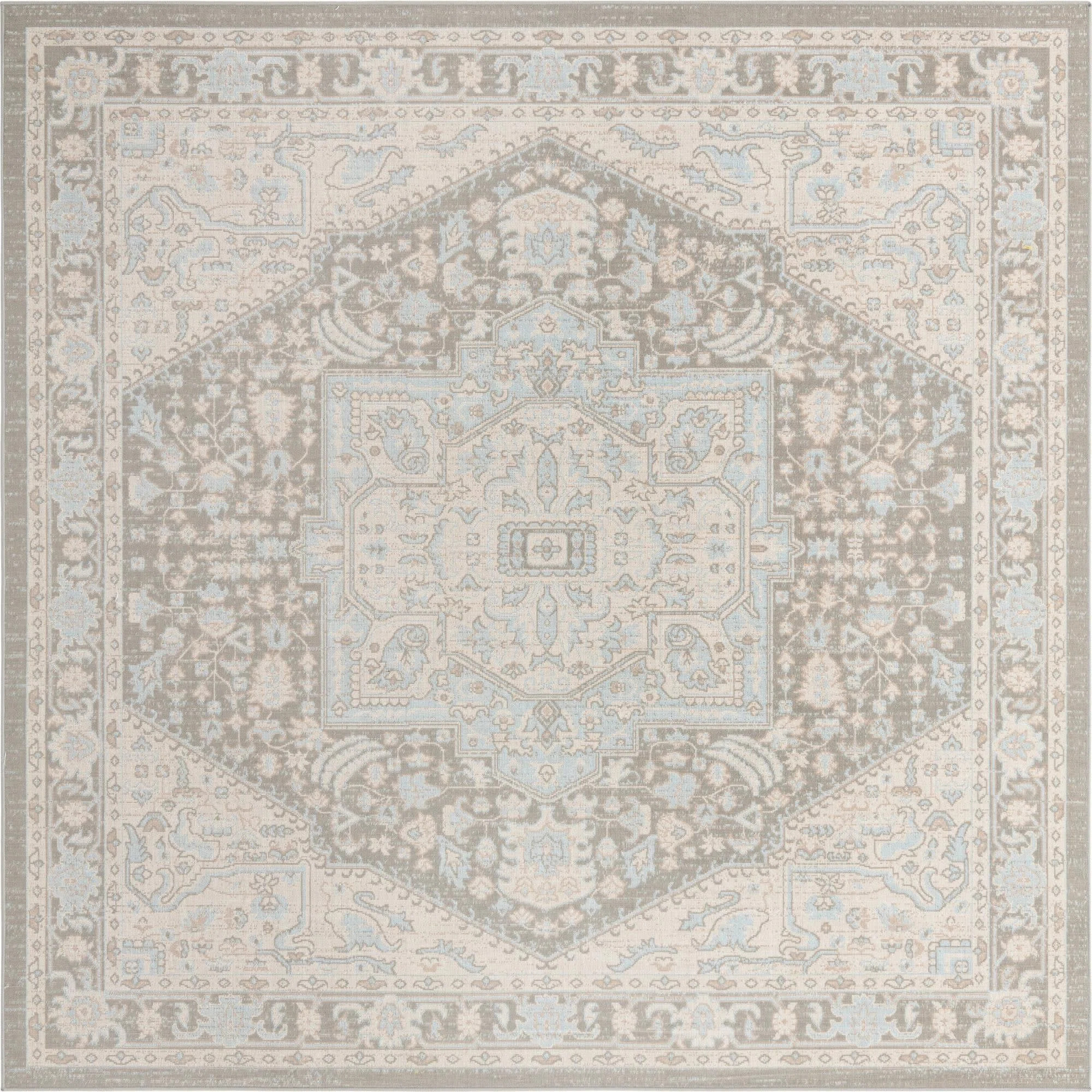 Shaundrelle Oriental Cloud Gray Area Rug | Wayfair Professional