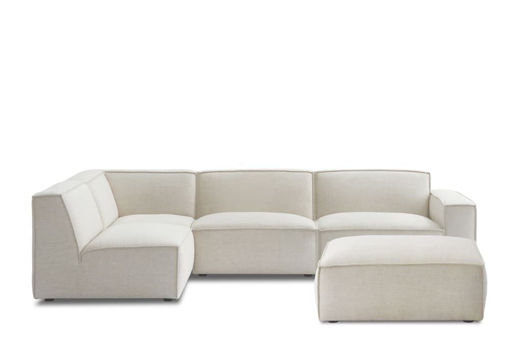 Jonathan Chaise Sectional Sofa with Ottoman | Castlery | Castlery US