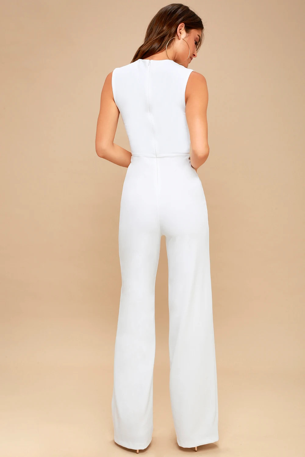 Enticing Endeavors White Jumpsuit | Lulus (US)