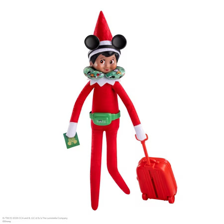 The Elf on the Shelf Disney Mickey Mouse Ready to Roll Elf Travel Kit | Walmart (US)