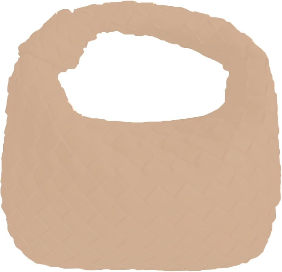 Woven Handbag for Women Knotted Top-Handle Bag Soft PU Leather Hobo Bag Fashion Ladies Evening Cl... | Amazon (US)