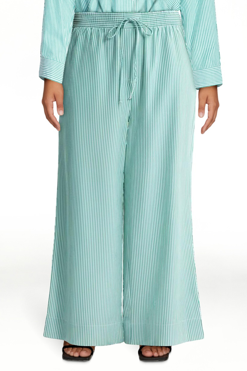 Free Assembly Women's and Women's Plus Cotton Poplin Cropped Wide Leg Pants, 26" Inseam, Sizes XS... | Walmart (US)