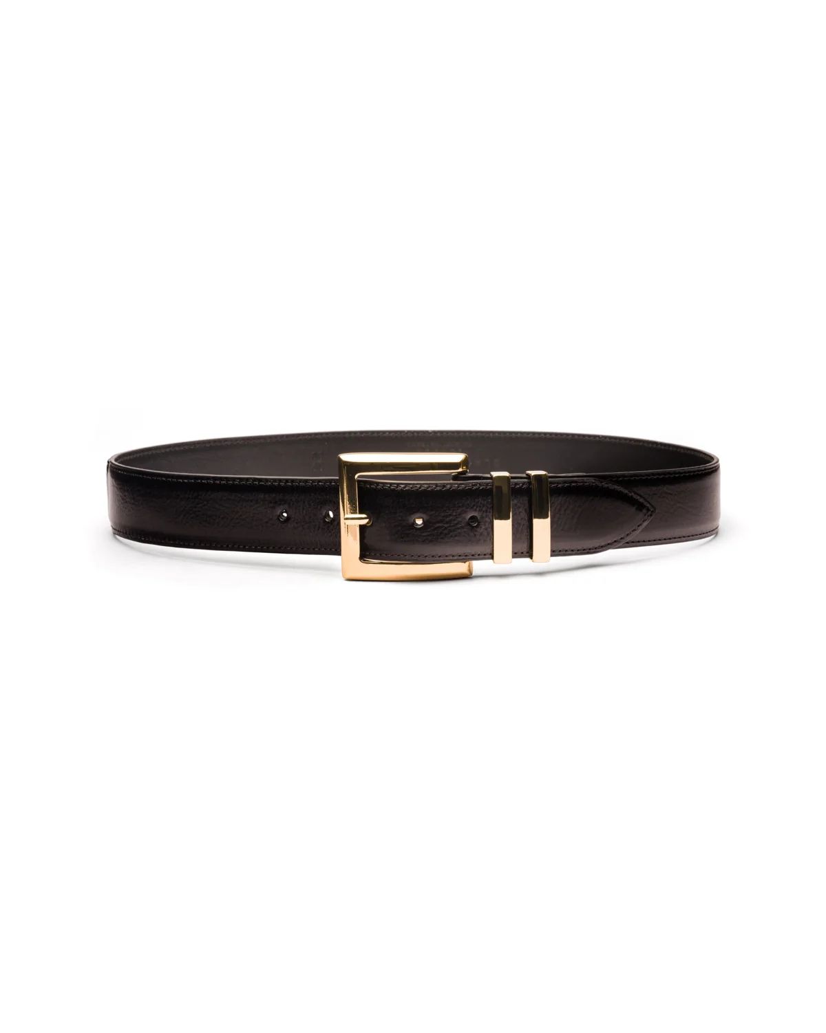 Naomi black leather waist belt | Black & Brown London