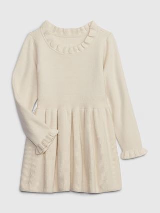 Toddler CashSoft Ruffle Sweater Dress | Gap (US)