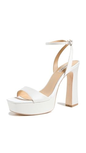 Badgley Mischka Women's CAIA Heeled Sandal, Soft White, 8.5 | Amazon (US)