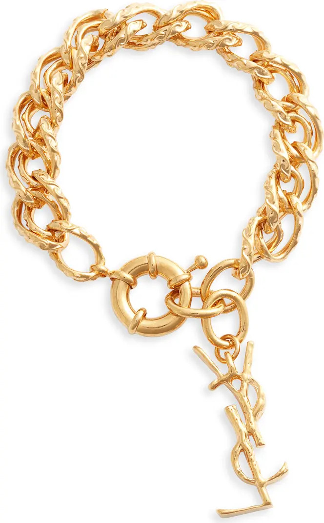 Hammered YSL Chain Bracelet | Nordstrom