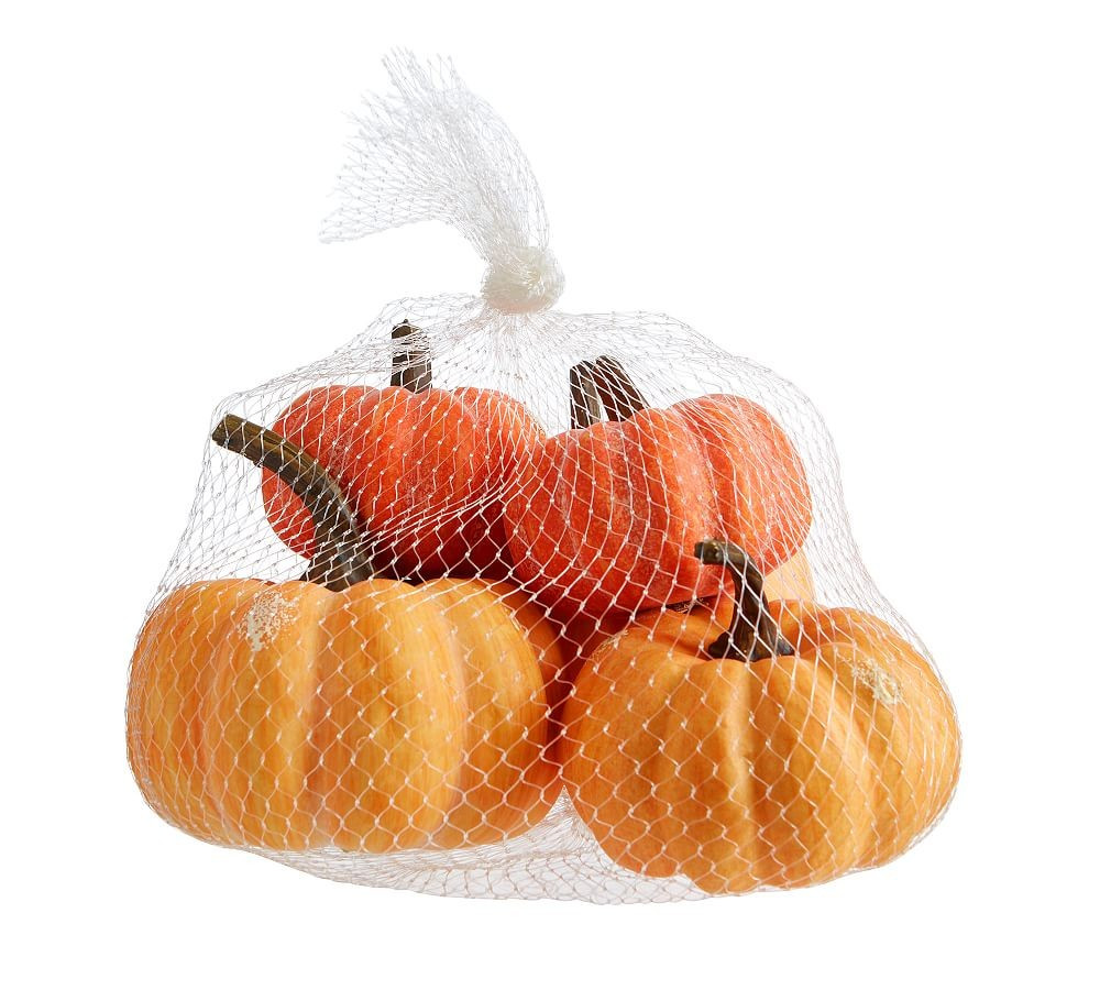 Faux Pumpkin Vase Filler, Orange/Ivory/Green - Bag | Pottery Barn (US)