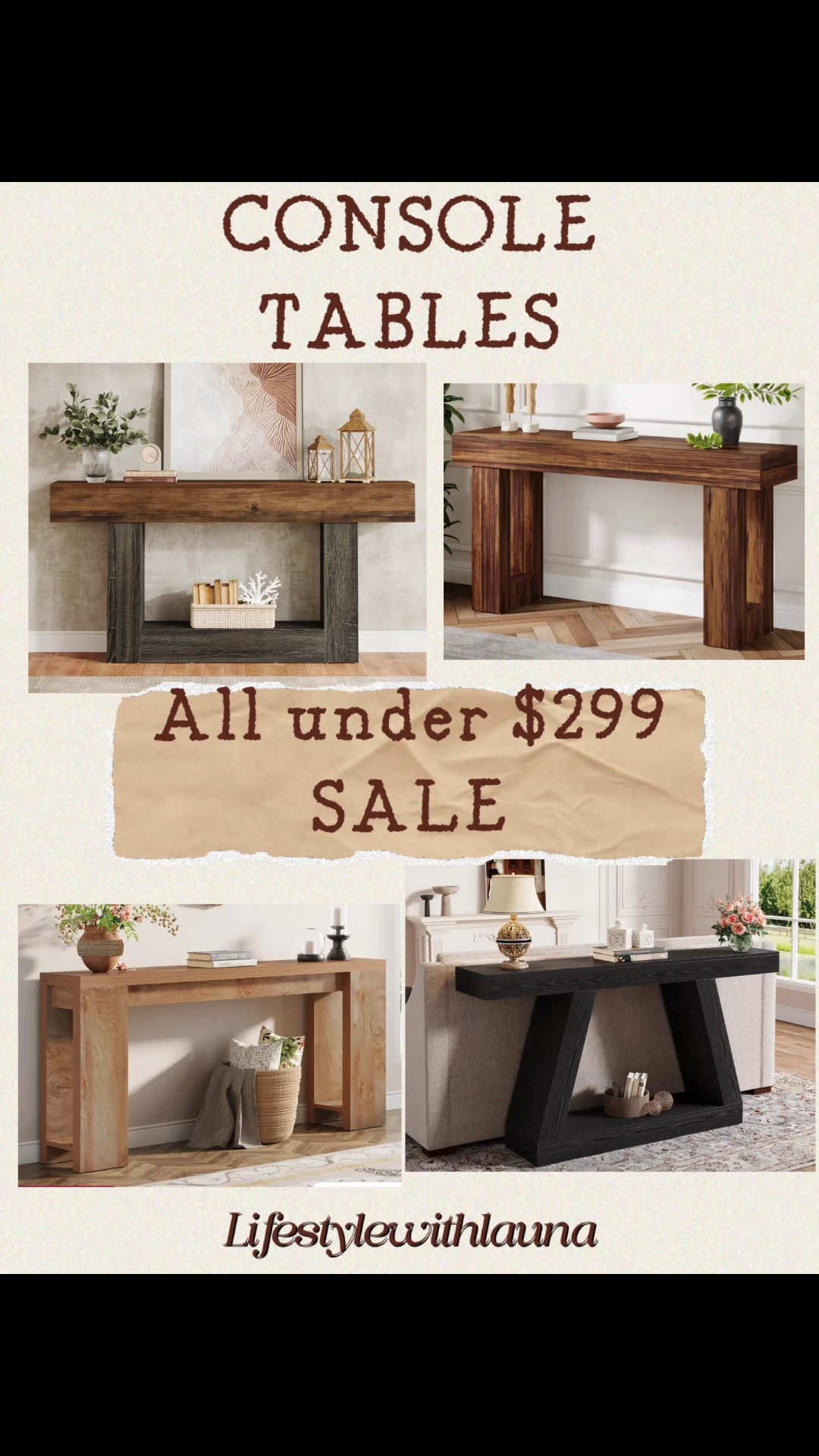 If you’re looking for a new console table, now is the time! You can choose from beautiful wood chunky console tables that are all on major SALE! 
Free shipping!

home decor, interior design, entryway, bedroom, living room furniture @wayfair

#LTKHome #LTKOver40 #LTKSaleAlert