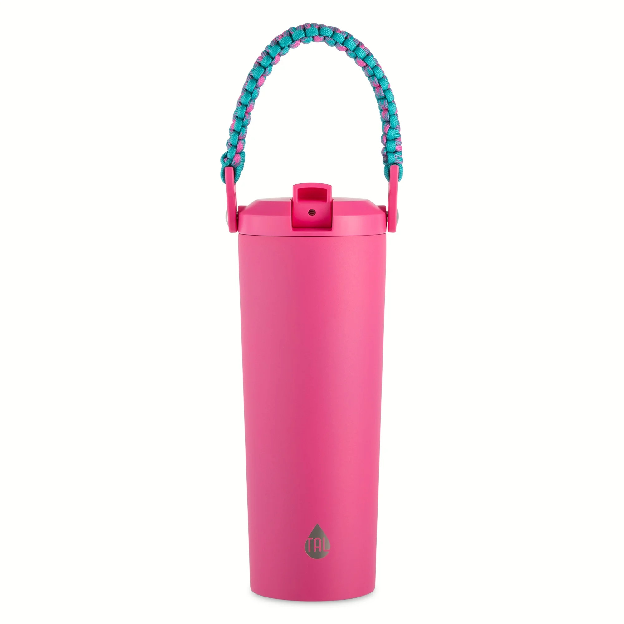 TAL Stainless Steel Hudson Paracord Handle Water Bottle 24oz, Pink | Walmart (US)