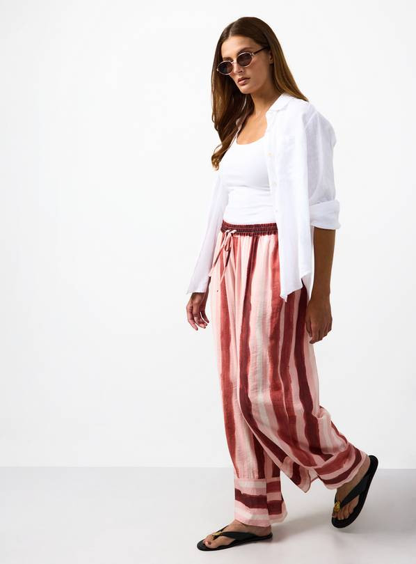 Buy Ultra Wide Stripe Trousers  10 | Trousers | Tu | Tu Clothing