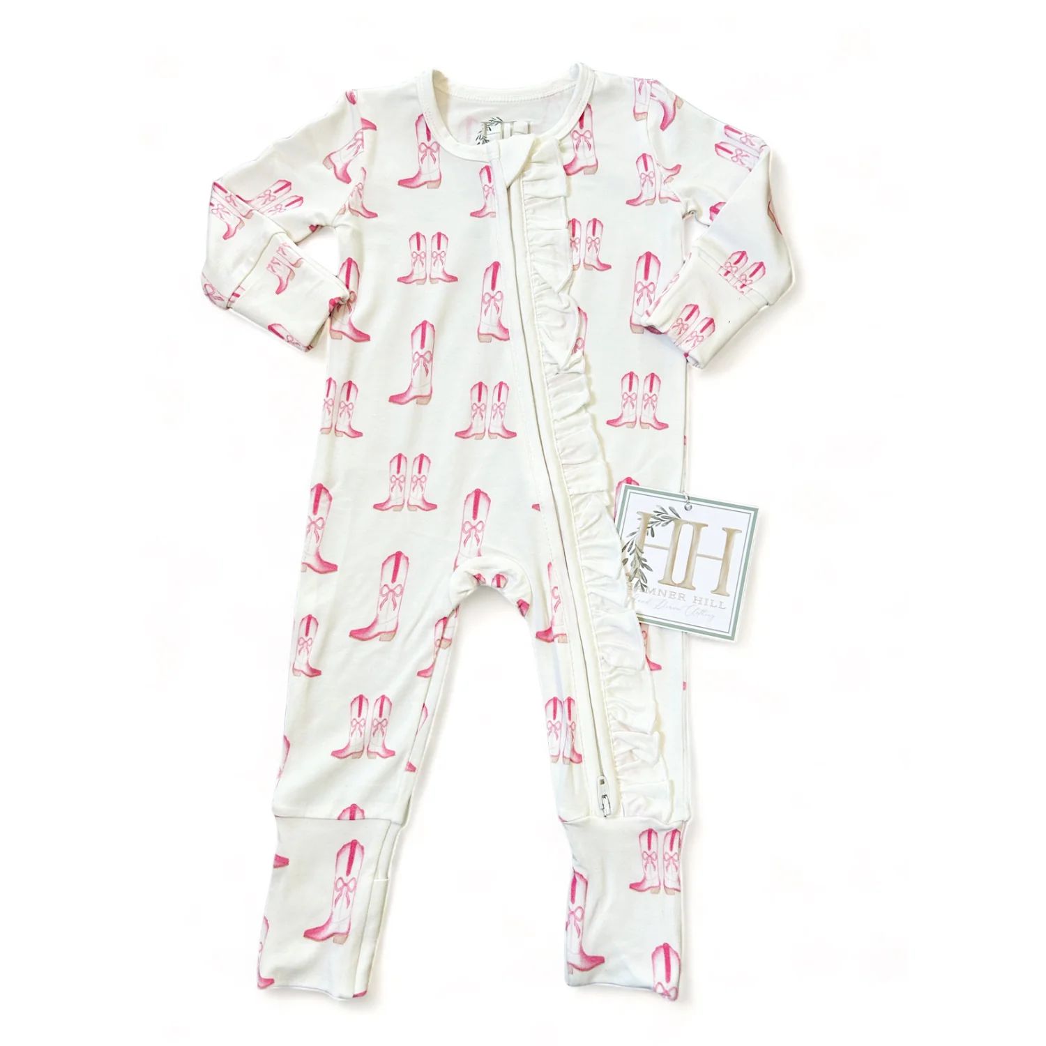 Boot Scootin' Bows Double Zipper Romper | Hamner Hill