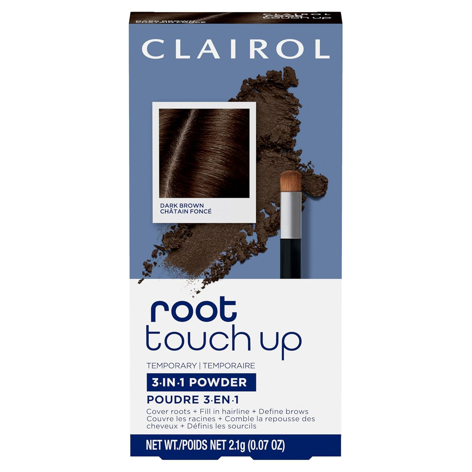 Clairol Root Touch-Up Temporary Concealing Powder, Dark Brown, Pack of 1 | Amazon (US)