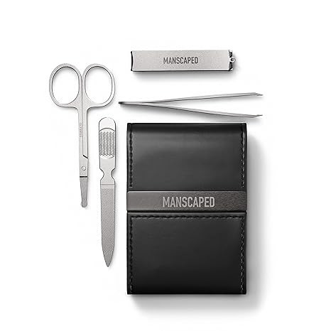 MANSCAPED® Shears 2.0 Tempered Stainless Steel Men's Nail Kit, Fingernail Clippers, Safety Sciss... | Amazon (US)