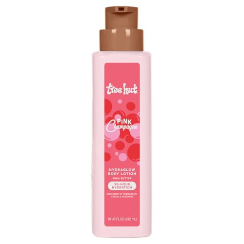 Tree Hut Hydraglow Body Lotion Pink Champagne, Hydrating & Moisturizing Daily Body Lotion for Soft, Glowing Skin with Fruity Floral Scent, 18 fl oz | Amazon (US)