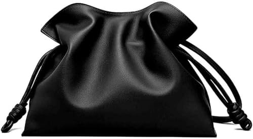 BXCNCKD Women's versatile crossbody cloud drawstring pleated bucket bag with fashionable PU leath... | Amazon (US)