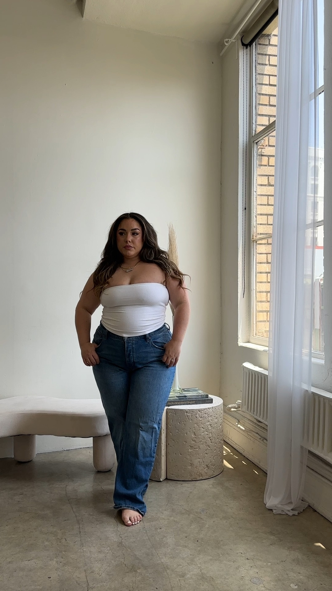 Casual plus size outfit ft. Abercrombie curve love jeans #abercrombie #curvelovejeans #plussizefashion

#LTKcurves