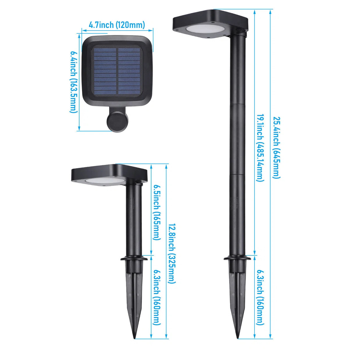 LEDVANS 2CCT Solar Path Lights, Dimmable, Auto Dusk to Dawn Landscape Pathway Lights, IP65, 120lm... | Wayfair North America