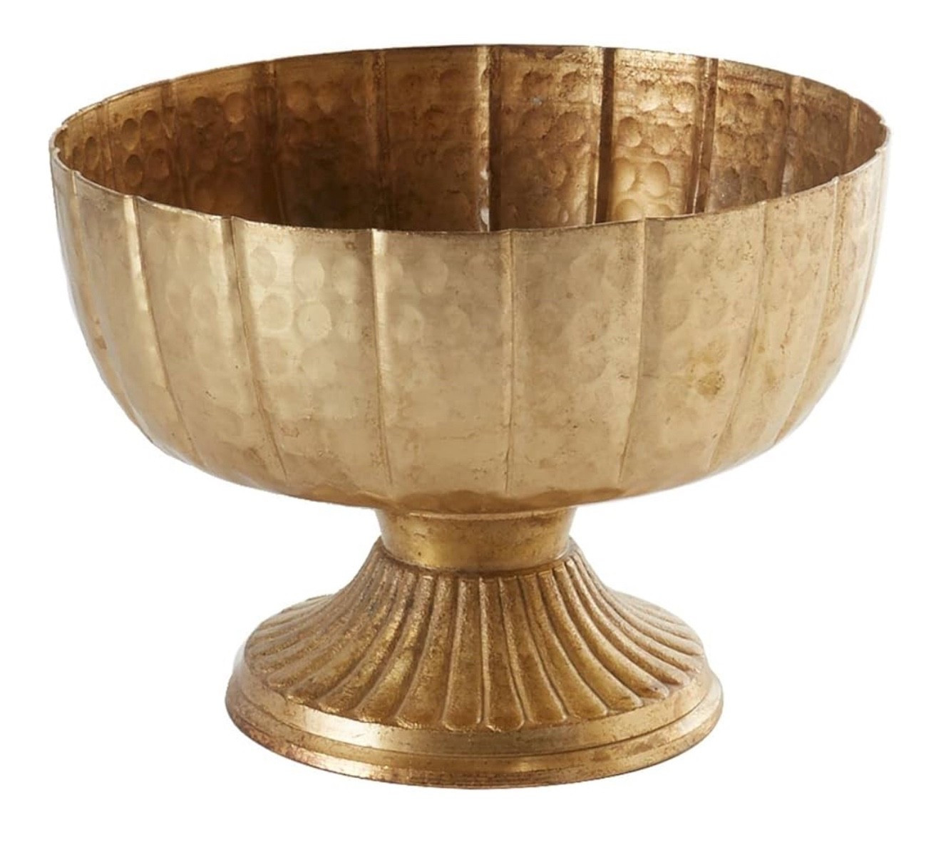 Distressed Gold Metal Compote Bowl | Gold Compote Vase l Lita Metal Vase l Indoor and Outdoor Compote for Any Event

#LTKHome #LTKSeasonal
