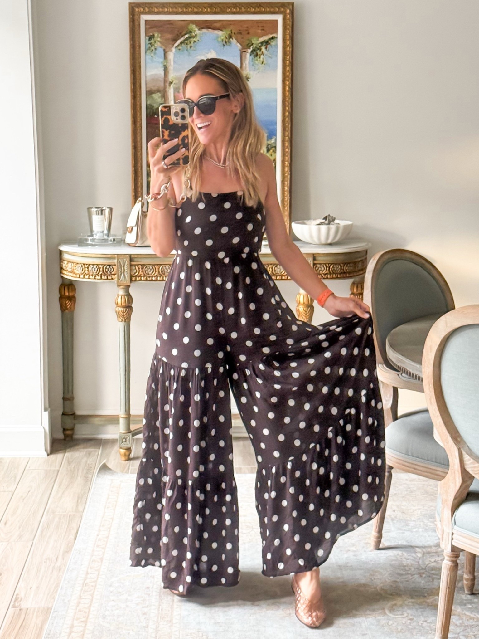 Packing this for my summer trip to Europe. Packs well. Doesn’t wrinkle. Petite friendly. Linen mix. Polka dots. Jumpsuit. It’s everything in one outfit. 

Wearing XXS. Shoes run a full size big. I wear a 7 and sized down to 6.

#LTKgrwm #LTKPetite #LTKootd