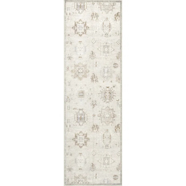 Elverta Medallion Machine Washable Runner Rug for Living Room Bedroom Dining Room Entryway Hallwa... | Wayfair North America