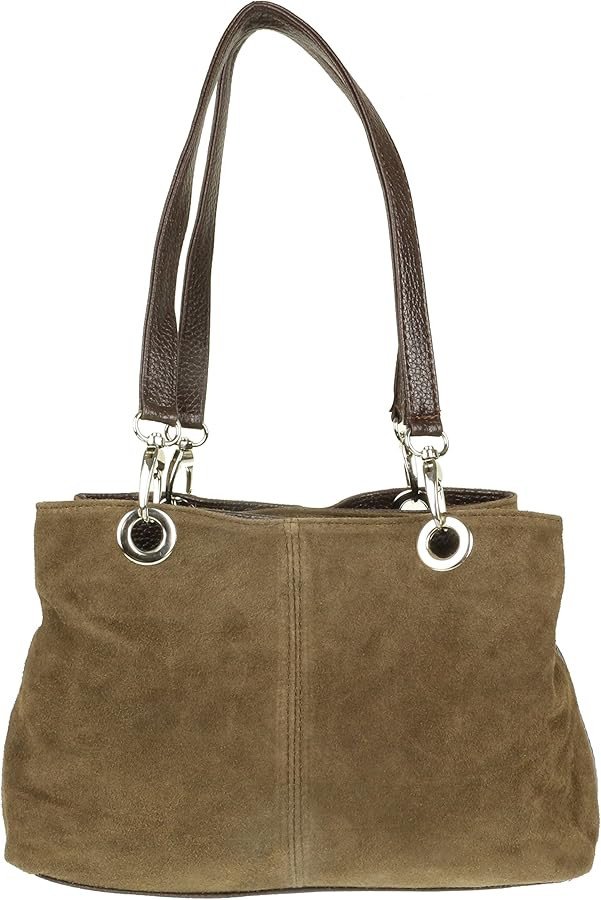 Womens Italian Suede Leather Shoulder Bag | Amazon (US)