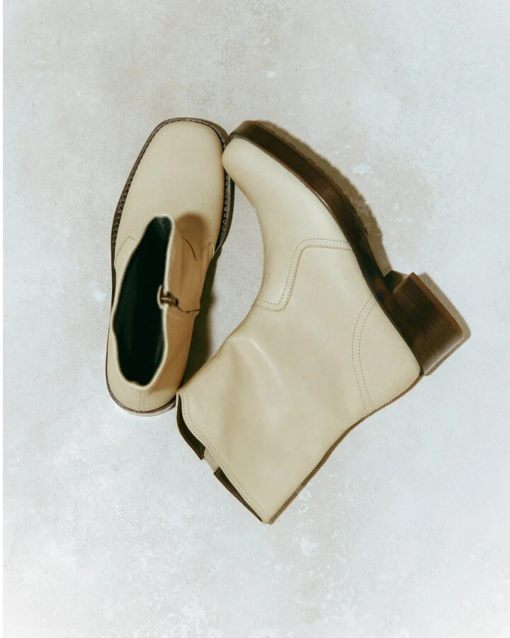Rider Boot - Eggshell | Leanne Ford By Beek, Leather | beek