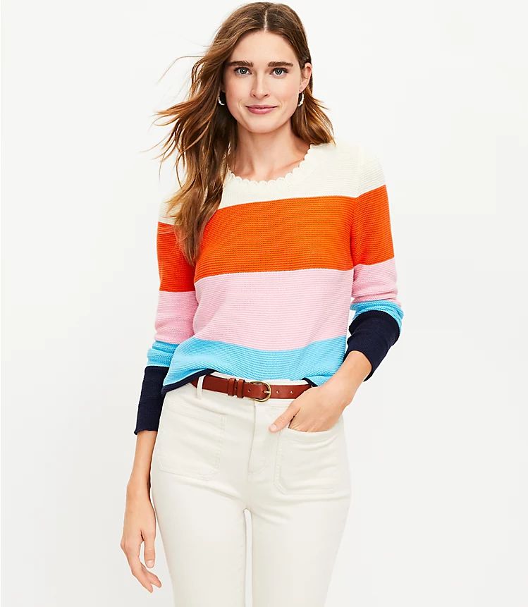 Rainbow Stripe Sweater | LOFT