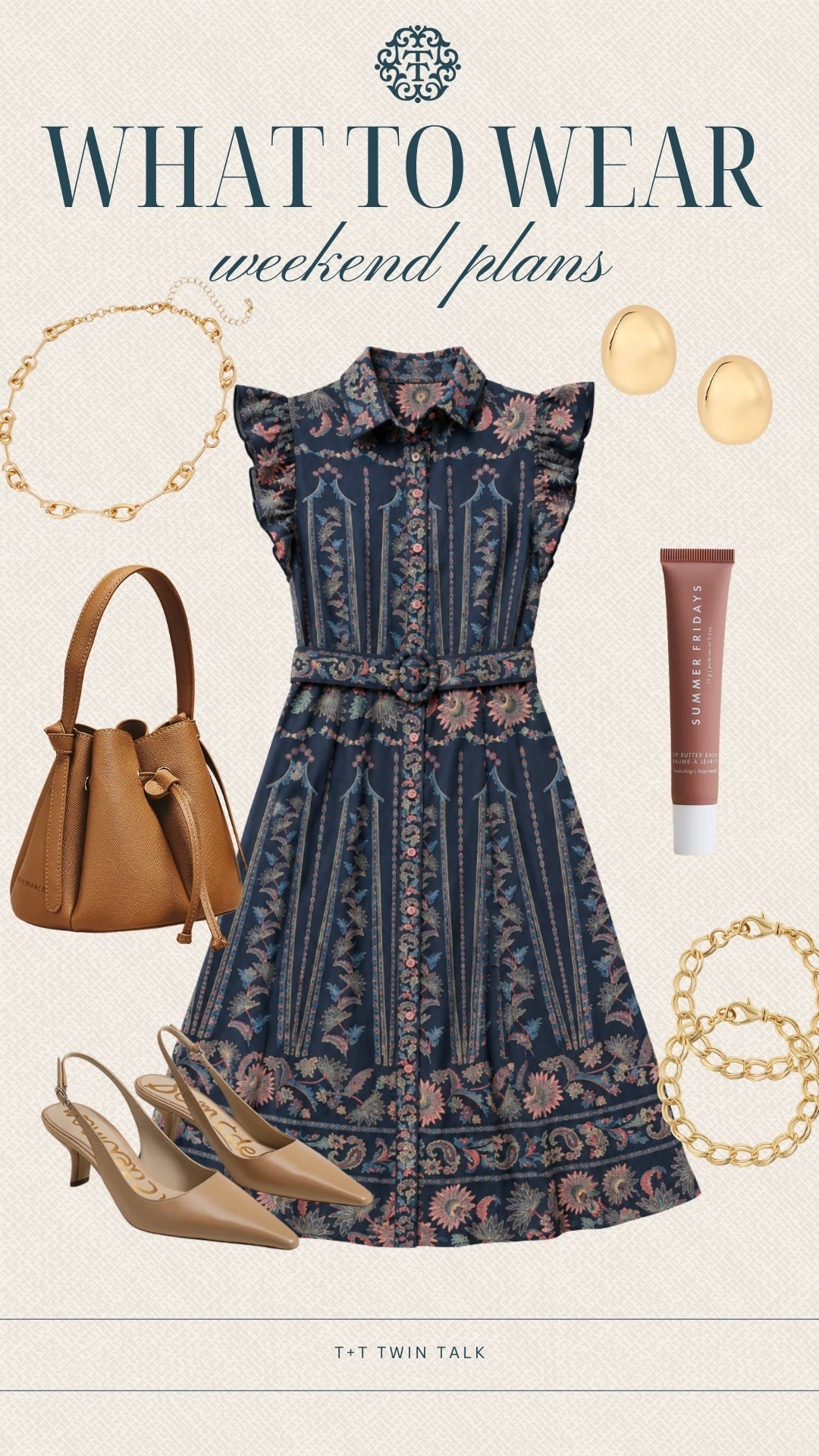 T+T, what to wear! This Nordstrom dress is a great pick for weekend plans, brunch, or dinner with friends. Pair it with neutral heels, a brown bag, and gold jewelry for an easy outfit.

#LTKSeasonal #LTKOver40 #LTKMidsize