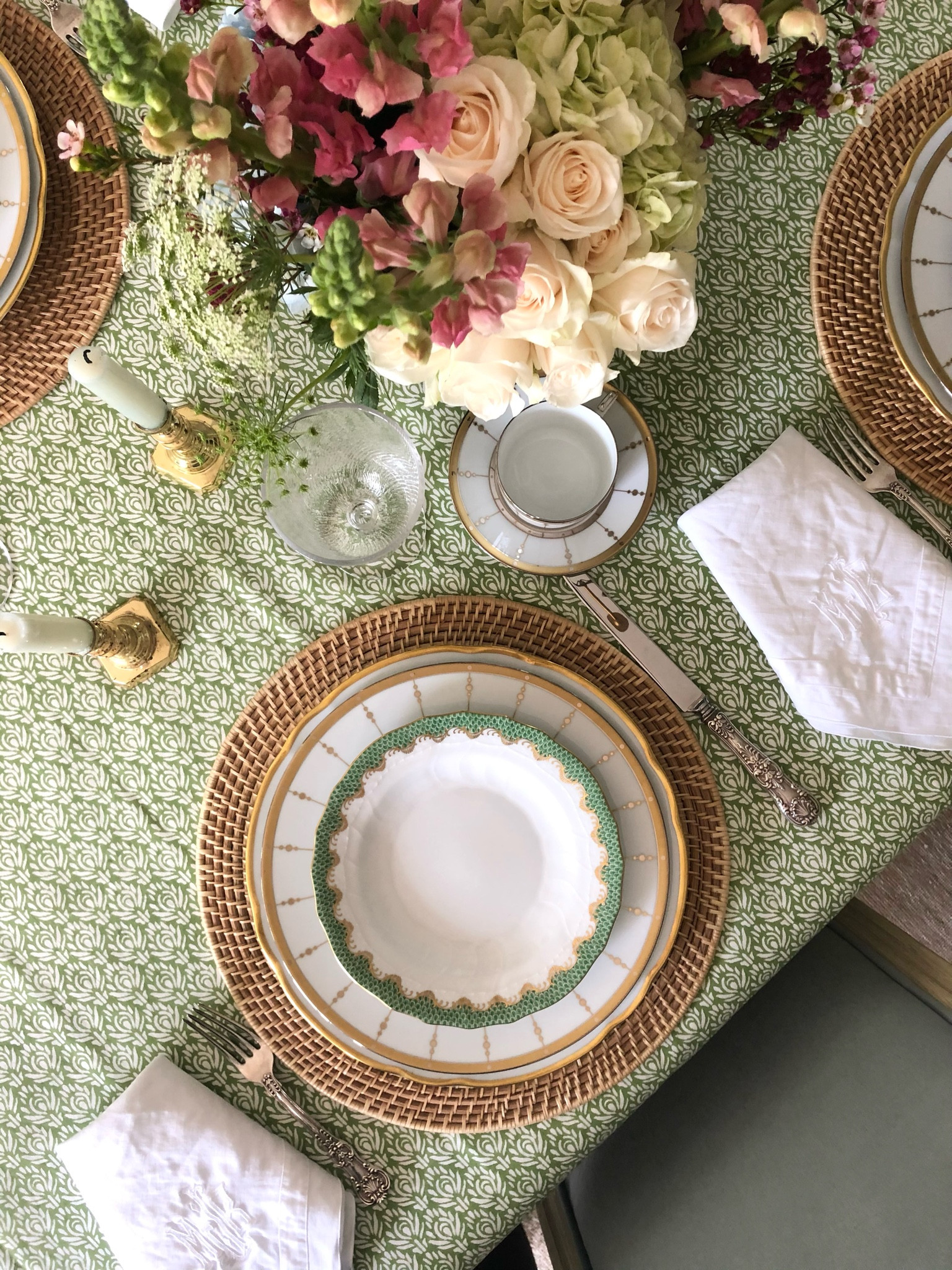 All the greens for a lush tablescape. 

#LTKHome #LTKParties