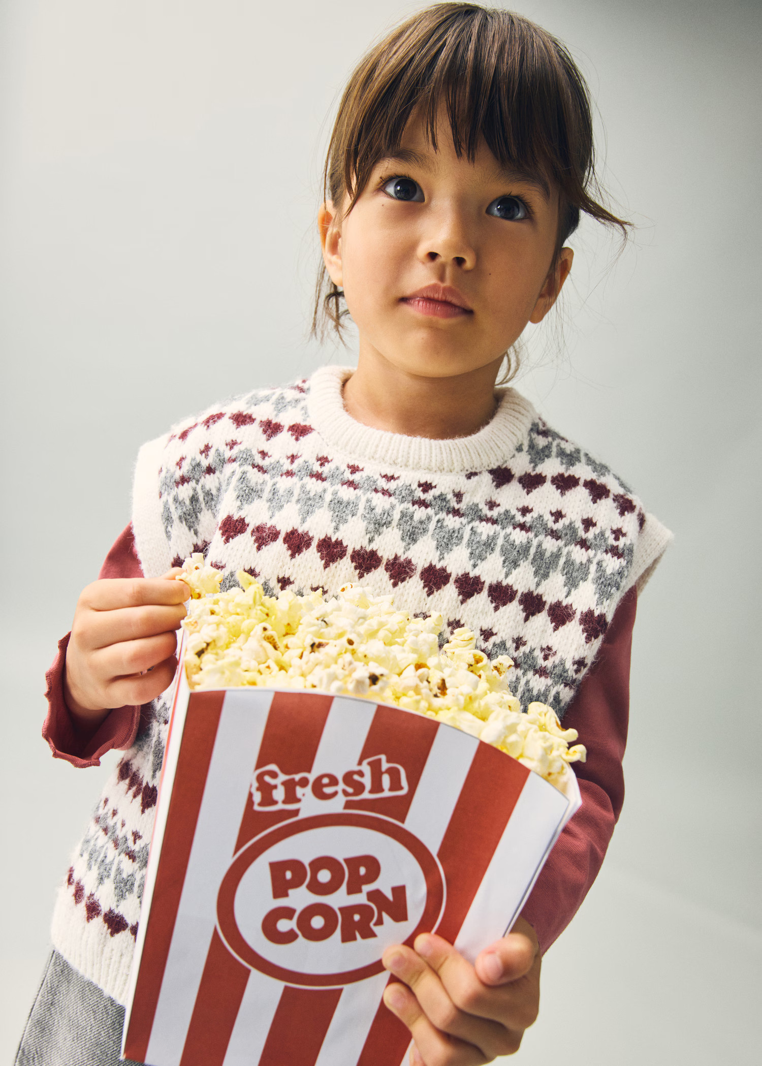 Knitted vest with heart pattern | Mango (US/MX/AU)