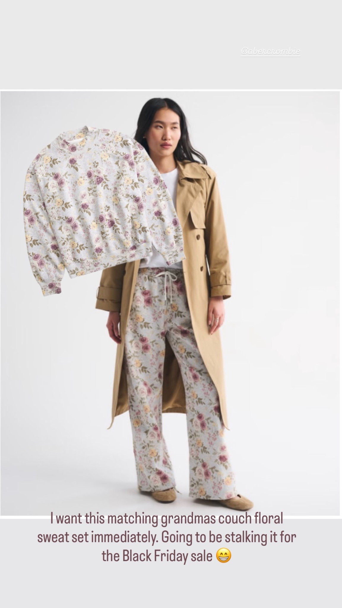 Obsessed with this grandmas couch floral set from Abercrombie ☺️ 

#LTKCyberWeek #LTKFindsUnder100 #LTKmomlife