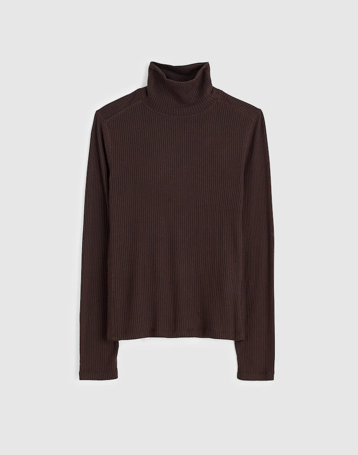 Ribbed Turtleneck Long-Sleeve Tee | Madewell