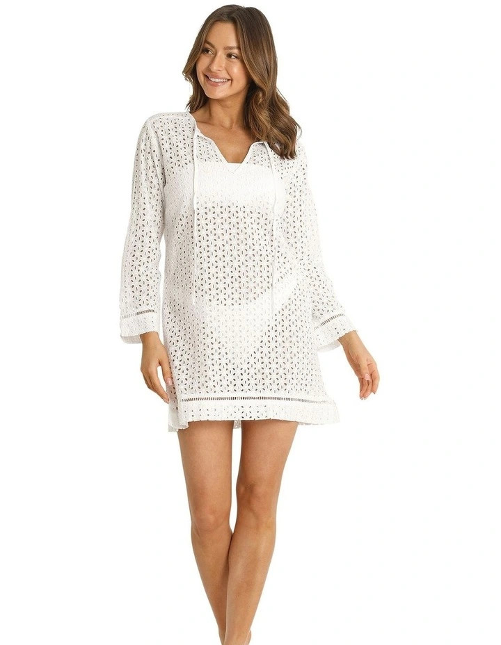 SunseekerSoho Broderie Cover Up Top in White | Myer