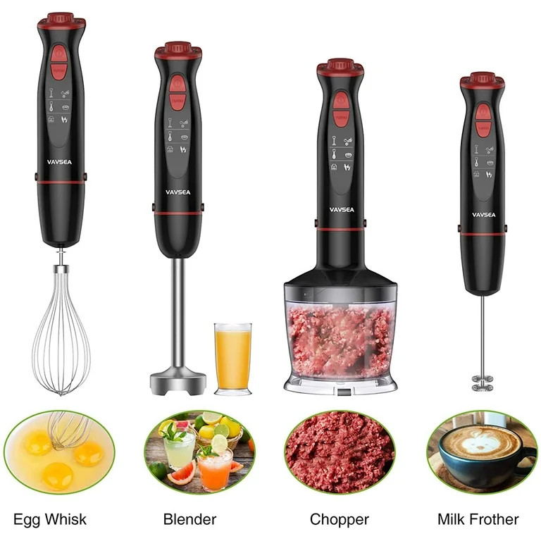 VAVSEA 1000W 12-Speed Immersion Hand Blender, 5-in-1 Multi-Function Handheld Stick Blender with S... | Walmart (US)
