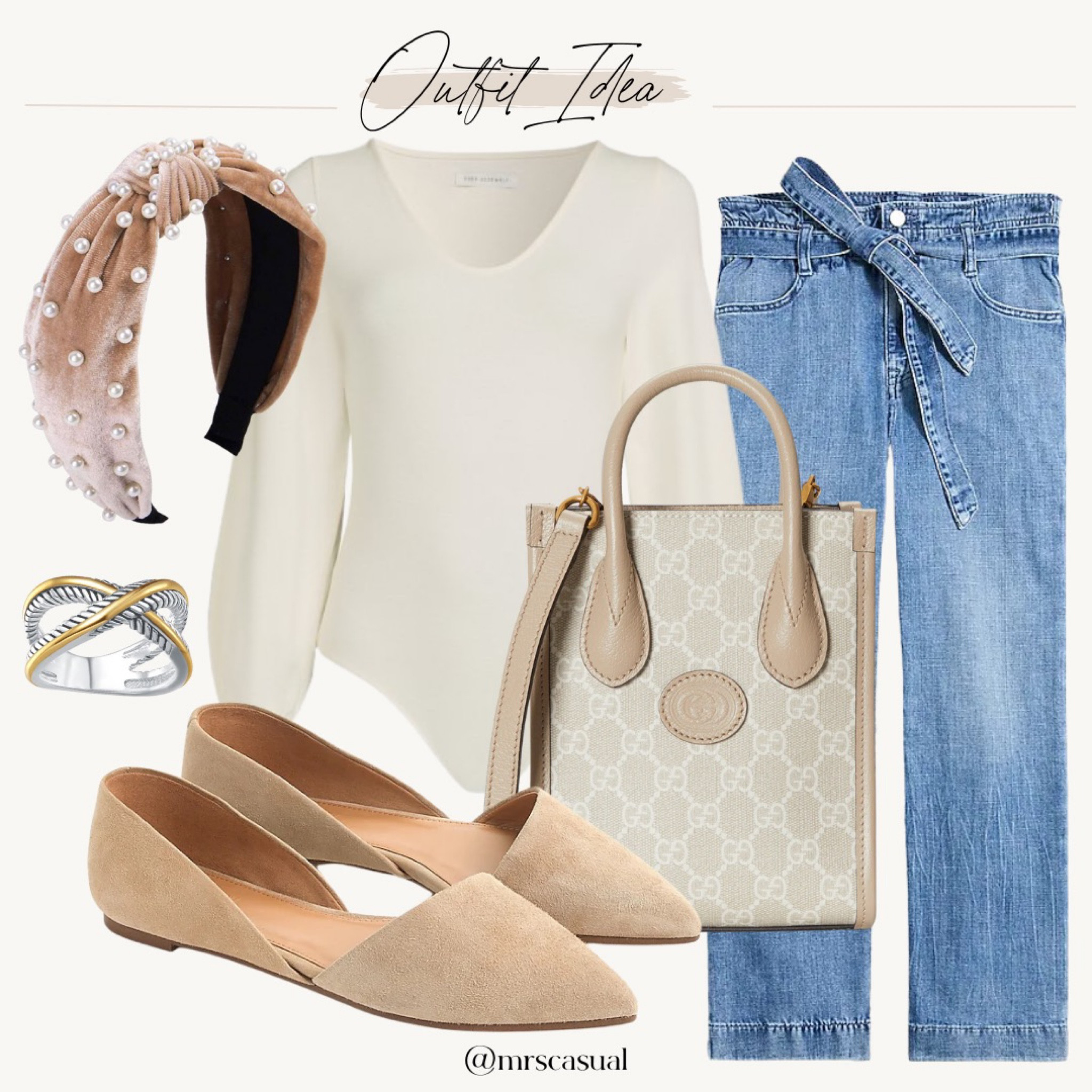 Tie waist jeans neutral outfit idea Jcrew factory 

#LTKFind 

#LTKstyletip #LTKunder50