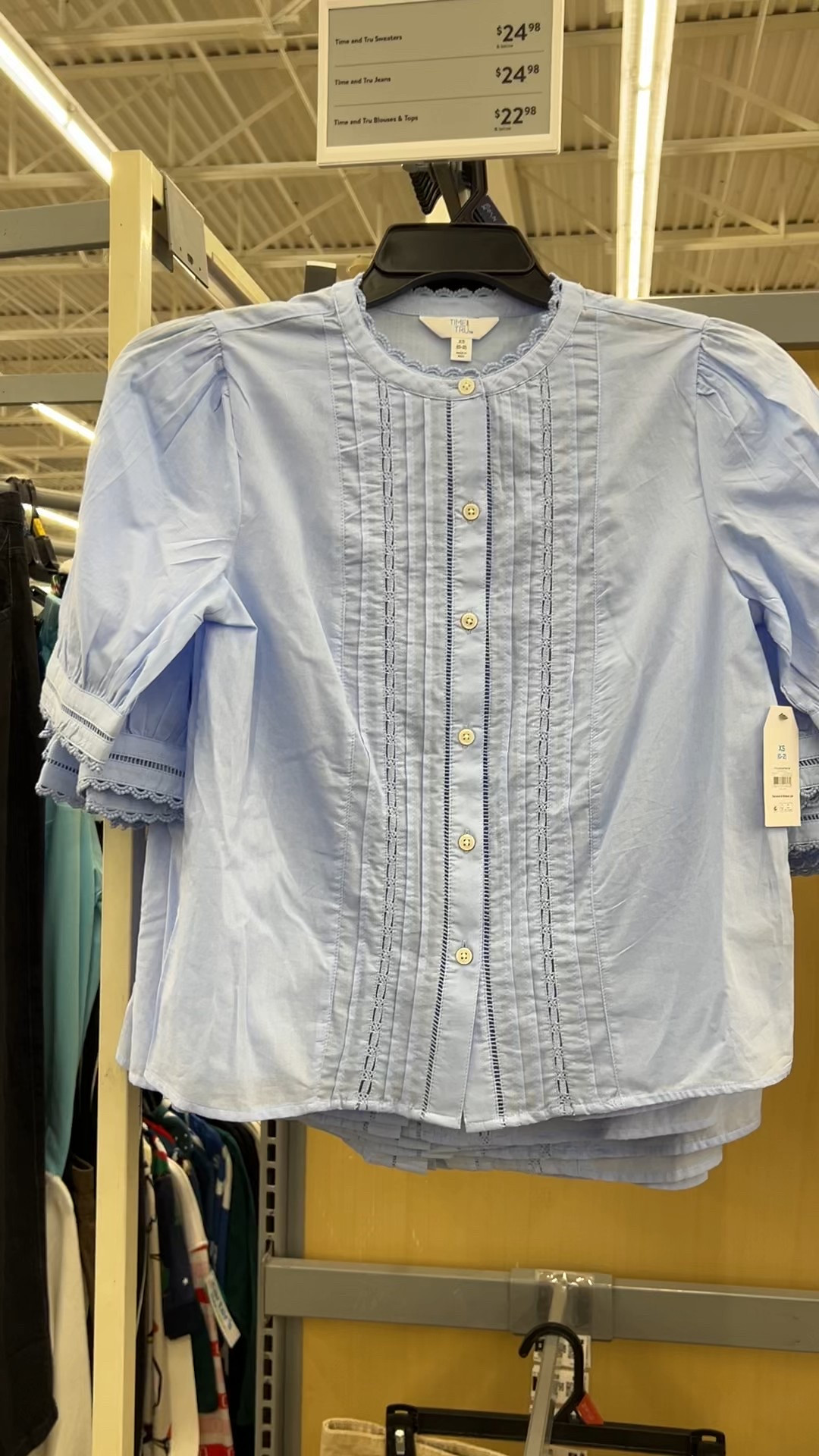 Cotton lace inset blouse at Walmart, Madewell look for less #walmartfashion 

#LTKFindsUnder50 #LTKFindsUnder100