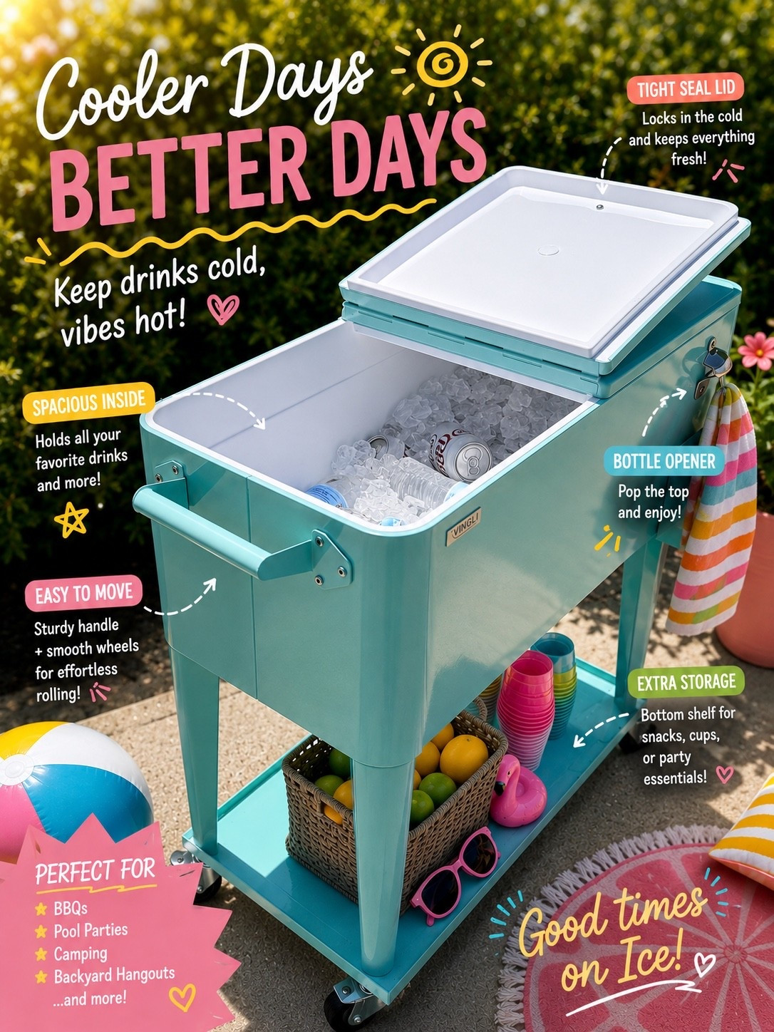 absolutely love this rolling cooler for summer fun!

#LTKHome #LTKdayinmylife