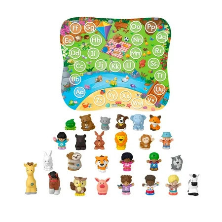 Fisher-Price Little People Alphabet Fun, Playmat and 26 Figures for Toddlers & Kids | Walmart (US)