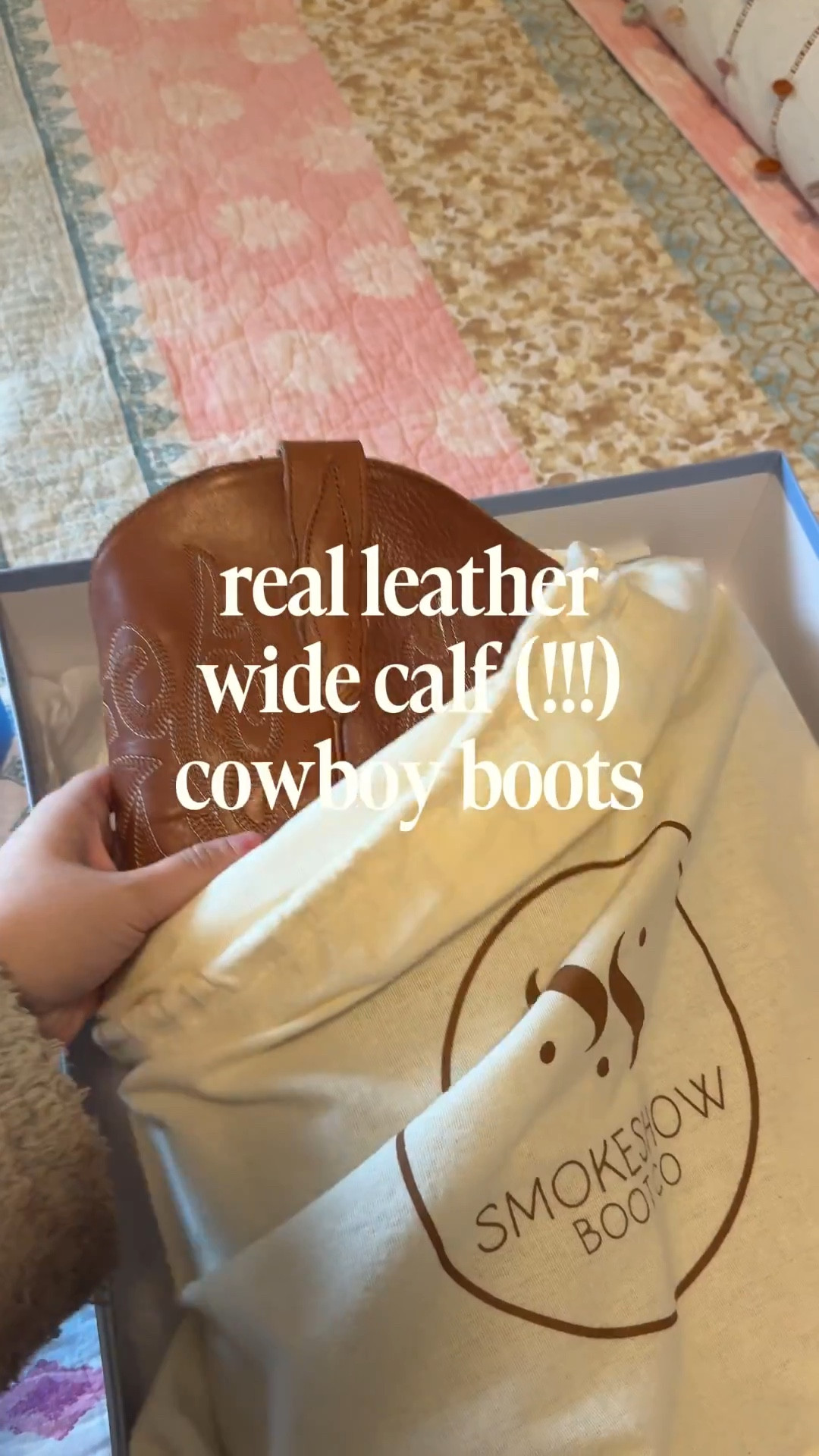real leather WIDE CALF cowboy boots? can’t believe all those words are in the same sentence 🤯 styling video coming asap! fits up to 18 in calf 😍 gifted by @fontleroyboots 

#LTKPlusSize #LTKMidsize