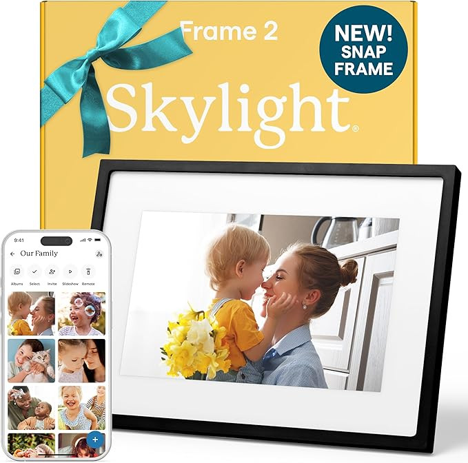 Skylight Digital Picture Frame 2 – 10" Full HD Wi-Fi Touch Screen, 16GB Digital Photo Frame, Lo... | Amazon (US)