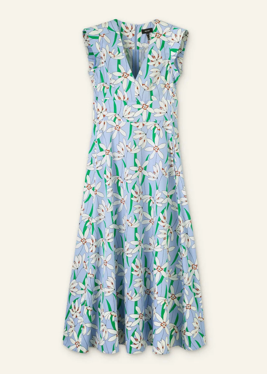 evening primrose print maxi dress Runaway The Label Primrose Maxi Dress in Blue Hibiscus