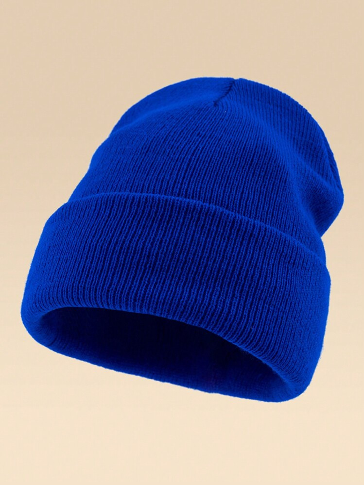 1pc Unisex Outdoor Warm Solid Color Beanie Hat, Suitable For Daily Wear | SHEIN