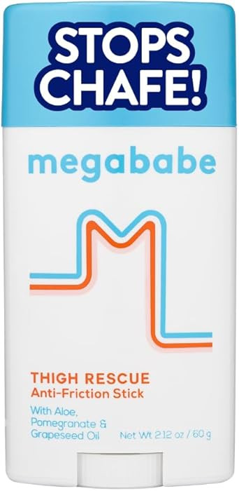 Megababe Thigh Rescue Anti-Chafe Stick | Prevents Skin Chafe & Irritation | Thighs, arms, Bra-Lin... | Amazon (US)