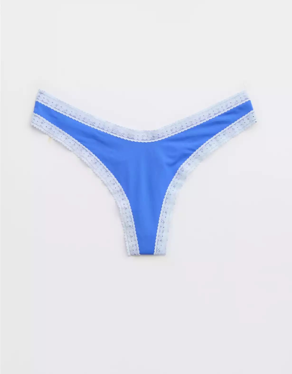 SMOOTHEZ Microfiber Lace Thong Underwear | American Eagle Outfitters (US & CA)