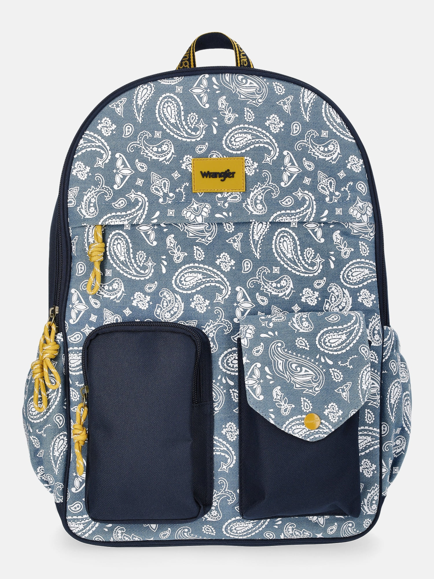 Wrangler Unisex 17" Paisley Bandana Backpack, Blue | Walmart (US)