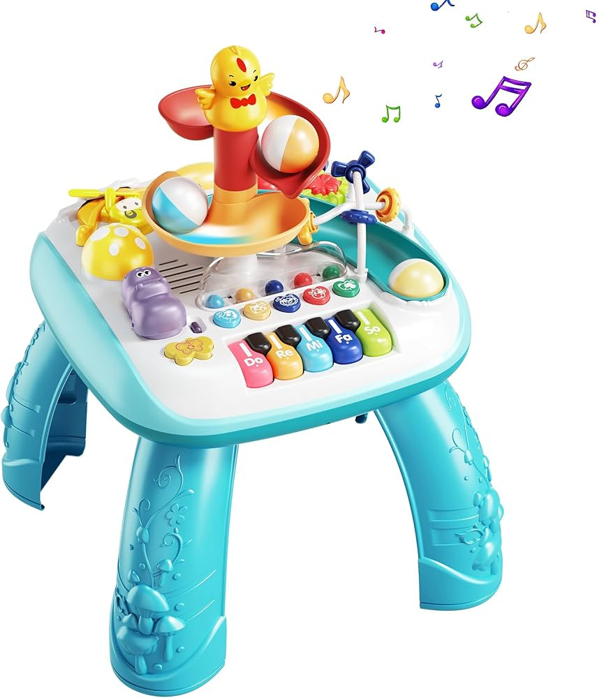 Baby Activity Table Activity Center - Early Development Learning Table & Baby Standing Activity C... | Amazon (US)