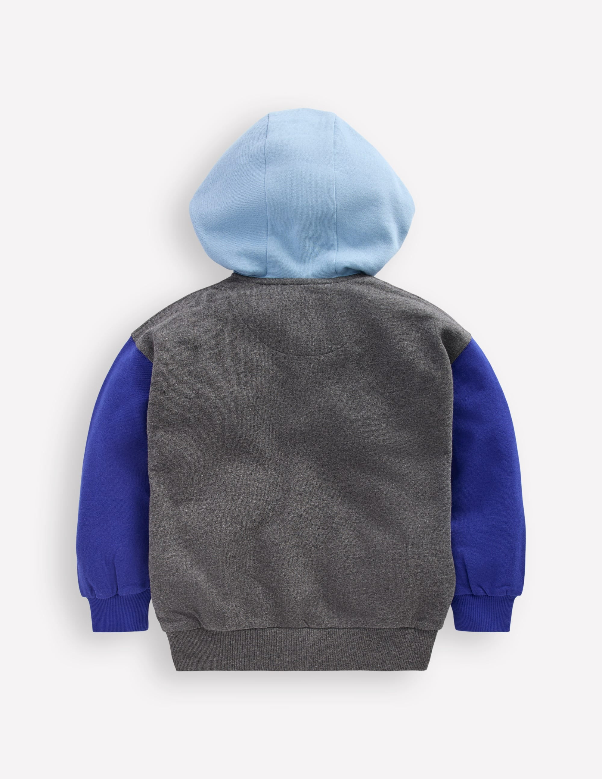 Colourblock Zip-through Hoodie-GREY MARL COLOURBLOCK | Boden (US)