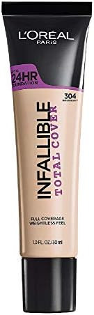 L'Oreal Paris Infallible Total Cover Foundation, Natural Buff, 1 fl; oz. | Amazon (US)