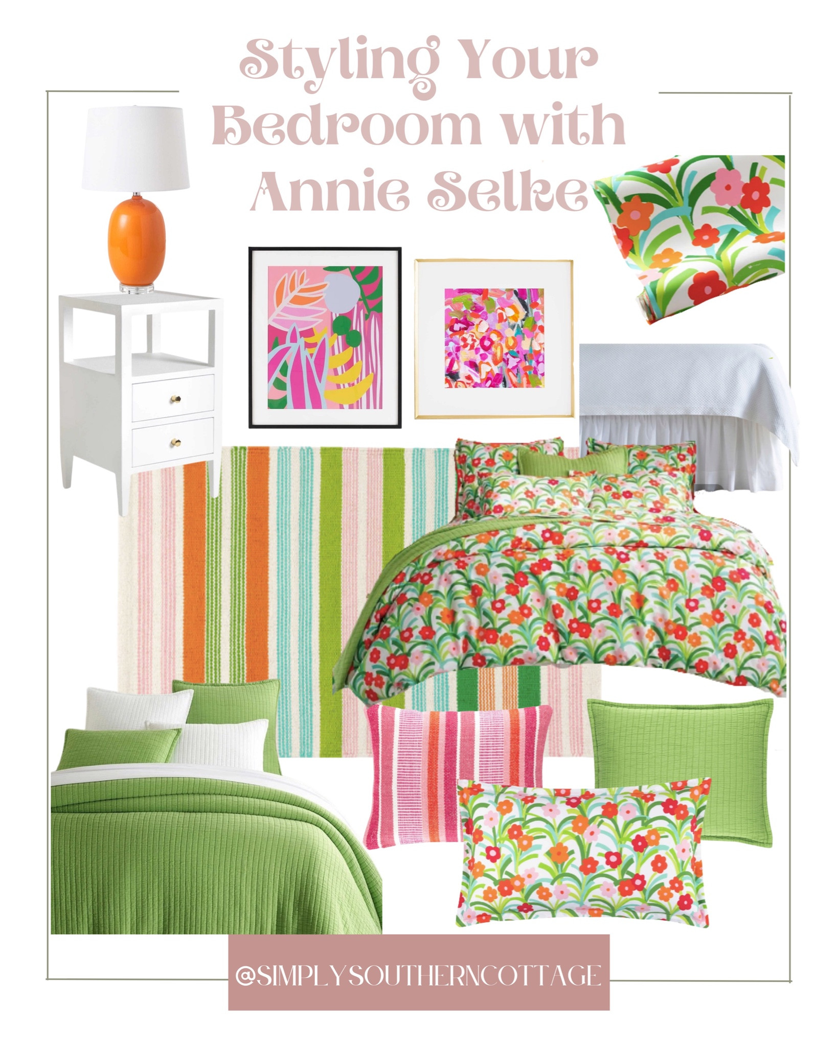 style your bedroom with annie selke / colorful bedroom decor inspo / annie selke bedding / annie selke wallpaper/ annie selke home decor / annie selke rug / annie selke bed skirt 

#LTKsalealert #LTKhome #LTKstyletip